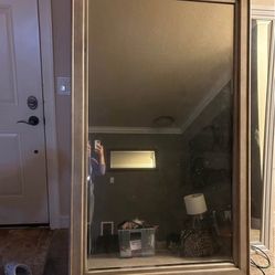 Big standing mirror with beautiful vintage style frame