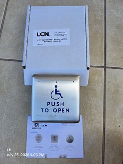 LCN 8310-853T push plate actuator