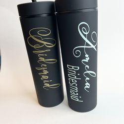 Personalized Bridesmaid Tumbler, Bridesmaid Gift 16oz Tumbler 