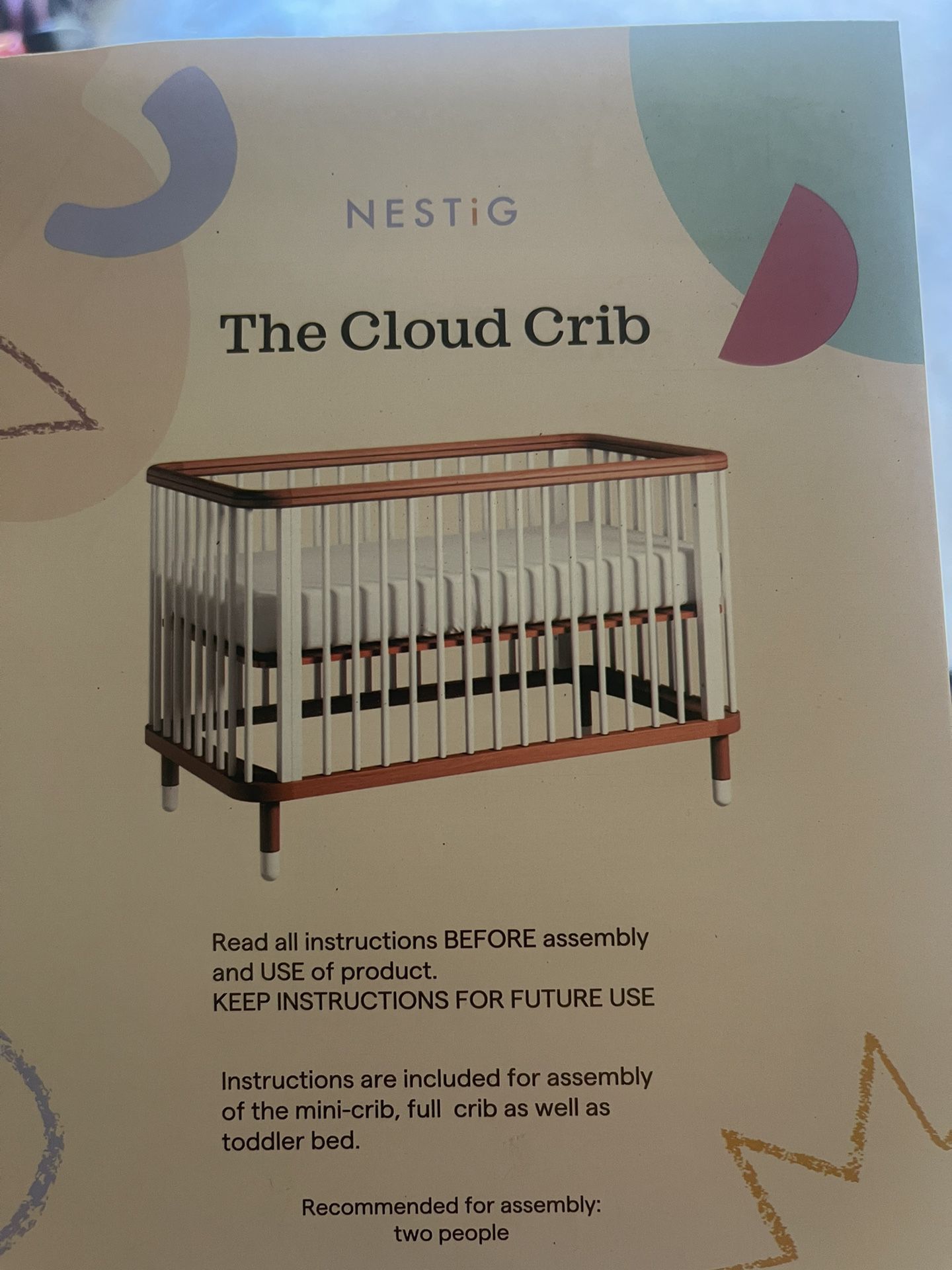 Nestig The Cloud Crib - Pink