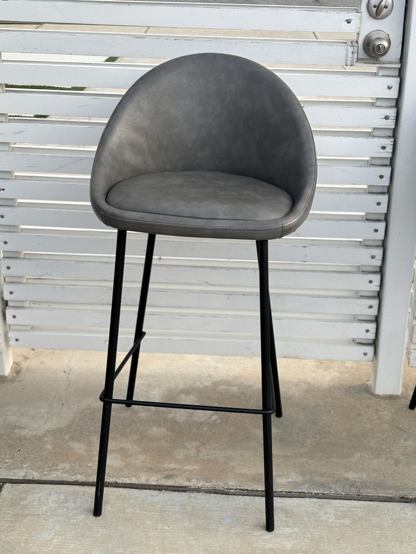 Leather Bar Stool Chair