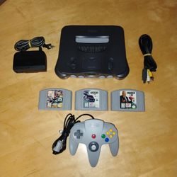 Nintendo 64 Gaming Console Bundle Lot Collection N64 Games Entertainment System 