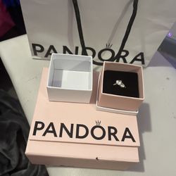 Size 6 Gold Plated Pandora Ring