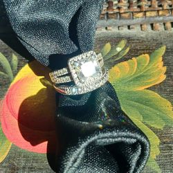 Sterling Silver Wedding Art Size 8