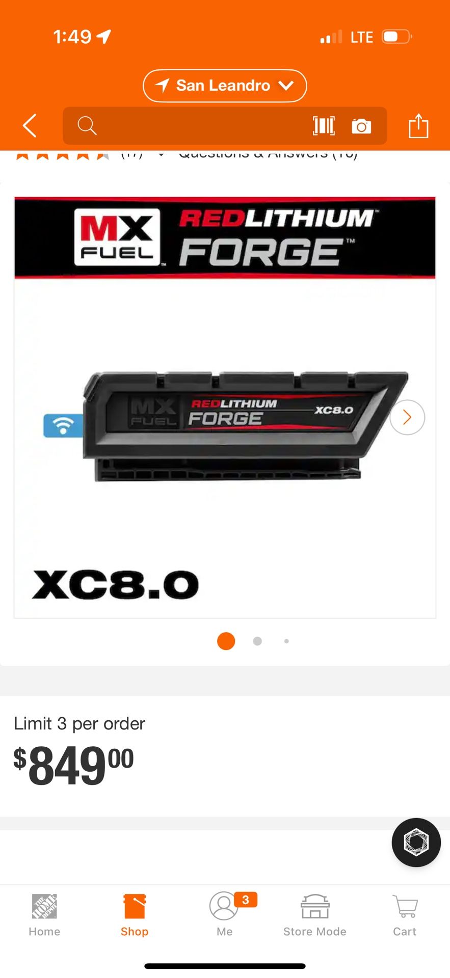 Milwaukee Mx Forged 8.0 Battery