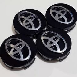 Toyota Black Wheel Center Caps Set Of 4