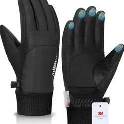 Brandnew(XLARGE) 3M Winter Gloves Women Men, Thermal Ski Gloves with Warm, Waterproof, Touchscreen for Cold Weather Running, Skiing