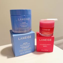 LANEIGE Water Sleeping Mask & Lip Sleeping Mask In Berry