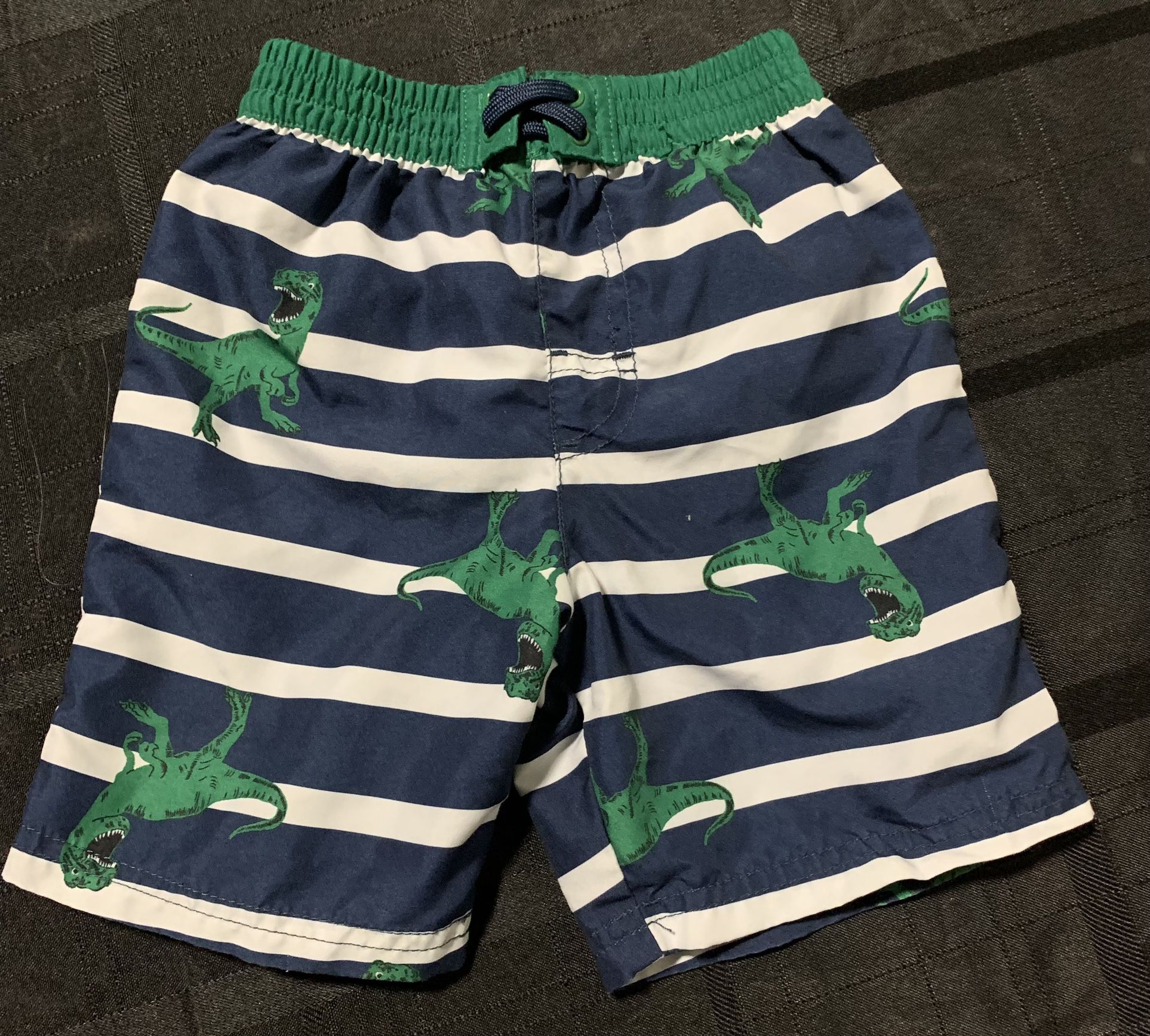 Wonder Nation TRex dinosaur toddler boys size 2T swim trunks