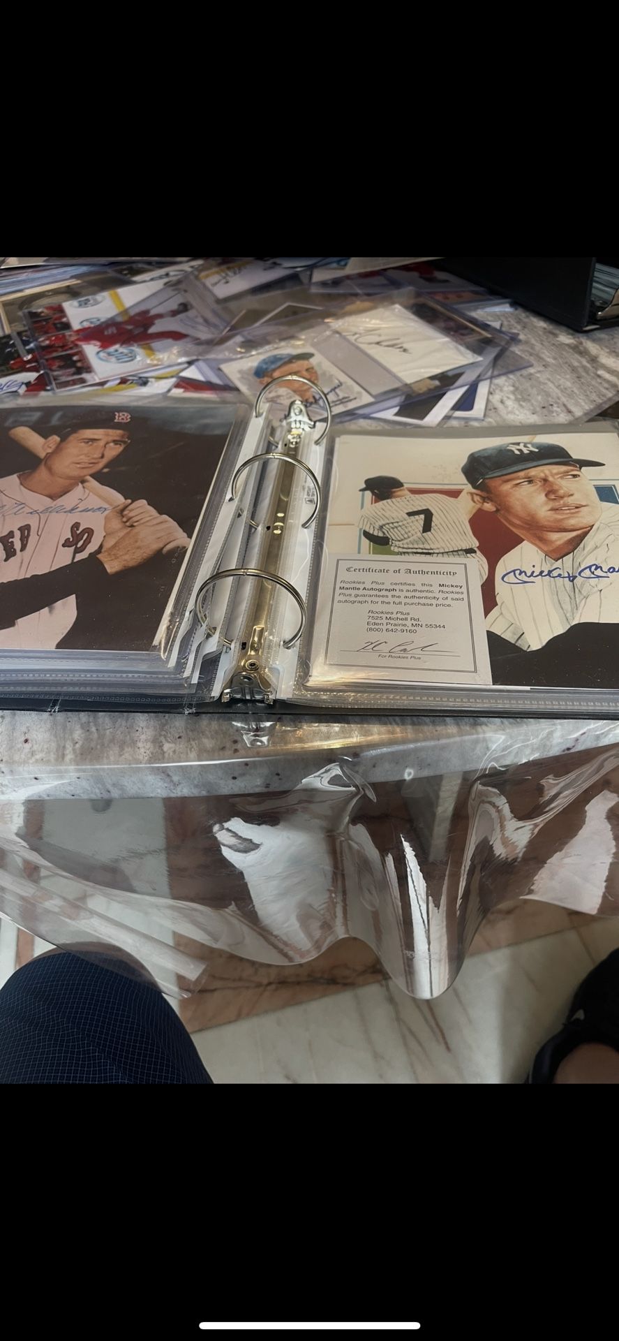 Selling My Sighned Binder With 100 Vintage All Sport Hall Of Famer 