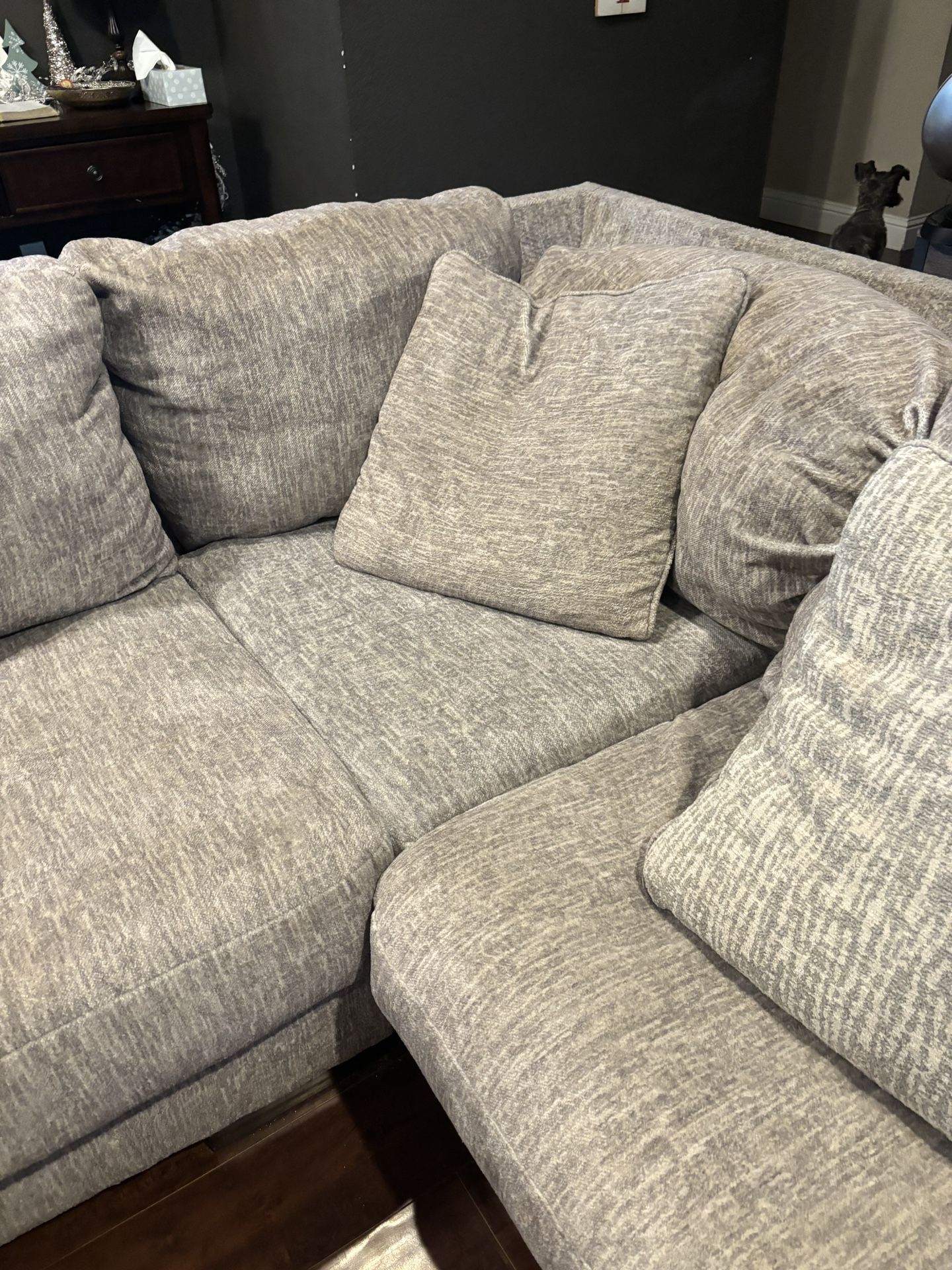 Nice Couches Used Fabric, , White Color Grey