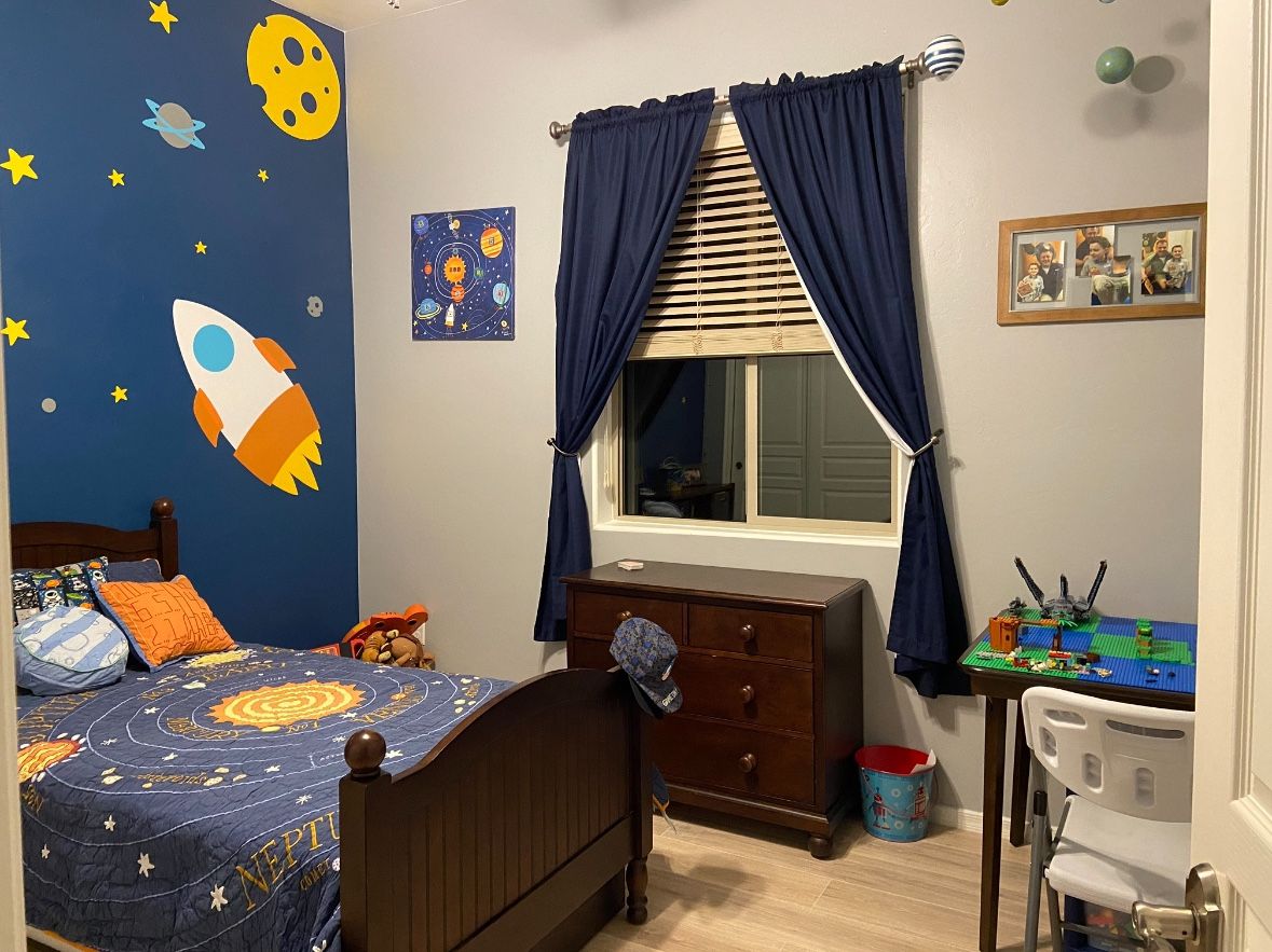 Curtains Blue In Perfect Condition