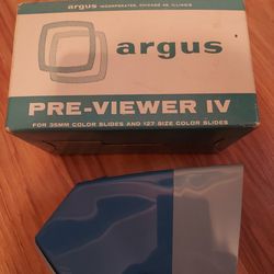 Argus Pre-Viewer IV For 35MM And 127 Color Slides USA Slide Viewer