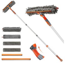 New 2-in-1 Window Cleaner Tool, 64'' Window Squeegee