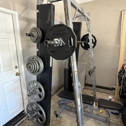 🔥 wFOR SALE: HAMMER STRENGTH SMITH MACHINE + COMPLETE WEIGHT SET 🔥 Full Commercial • Heavy-Duty • Premium Brands Only