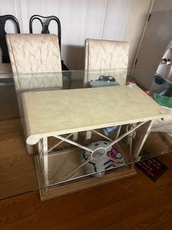 Glass top table