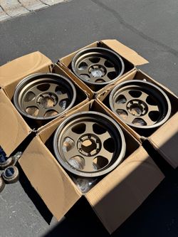 6x139.7 (6x5.5) Rep 17x8.5 Forged Rays Te37x Style Wheels 0 Offset