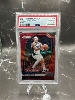 Paolo Banchero 2024 Prizm Monopoly Red PSA 10