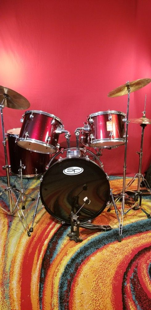 Drum Set 5pc Complete Set 