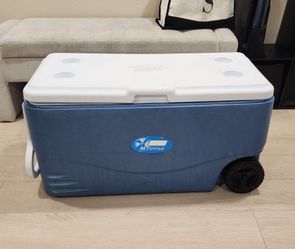 Coleman large cooler on wheels