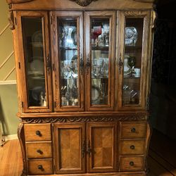 *BEST OFFER* Solid Wood China Cabinet 