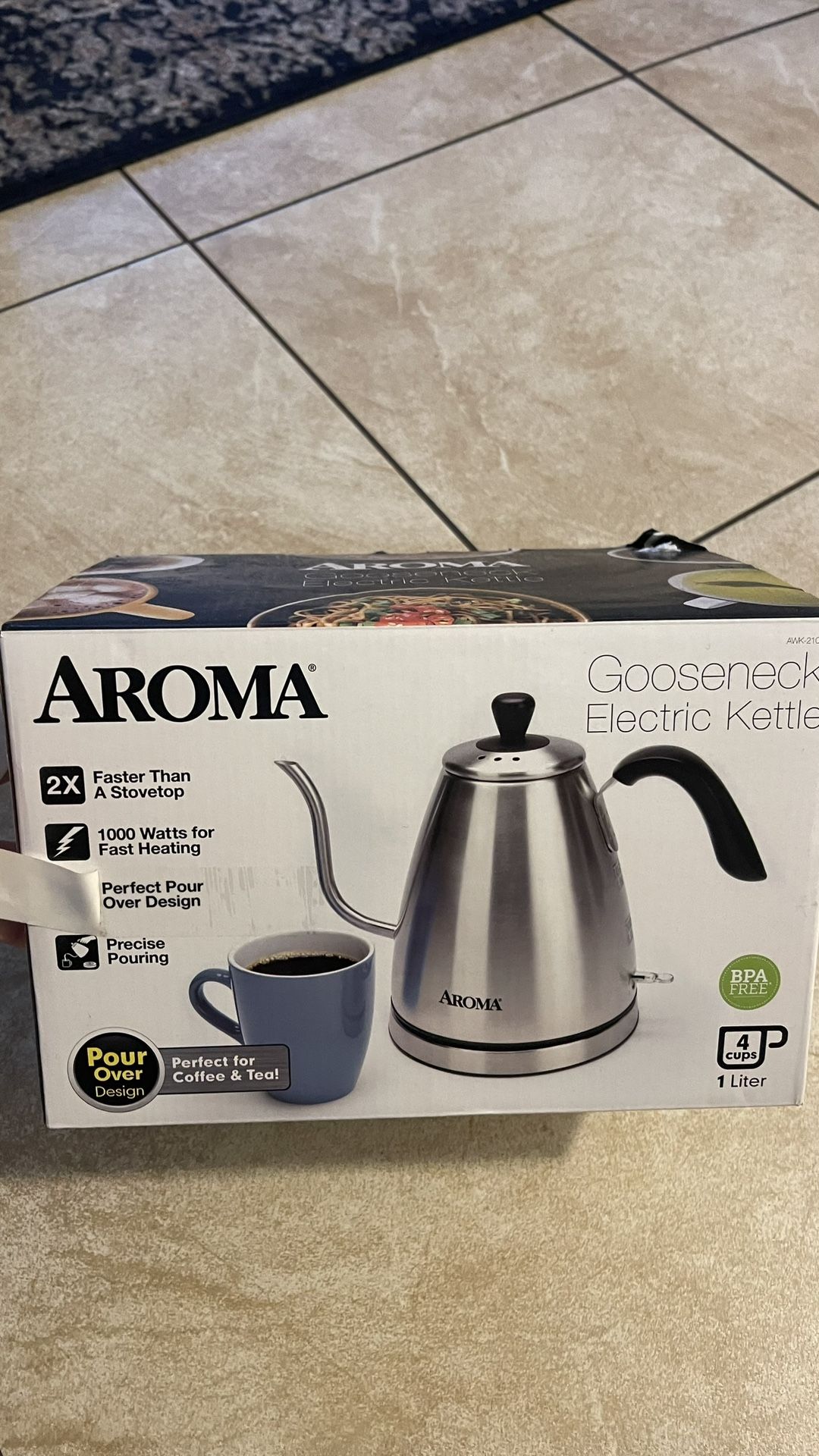 Aroma Gooseneck Electric Kettle