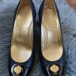 Coach Black Shoes Size 9.5 B 3” Heels