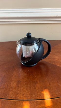 Glass & Black infused teapot