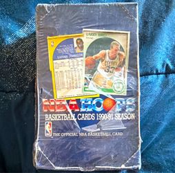NBA Hoops 1990-91 Basketball Cards Sealed Box 36 Packs 540 Cards NBA