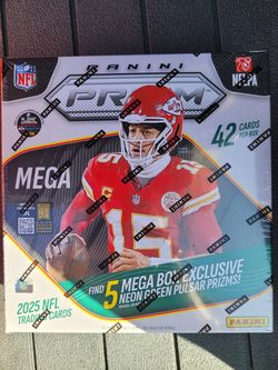 Panini prizm 2025 nfl mega box