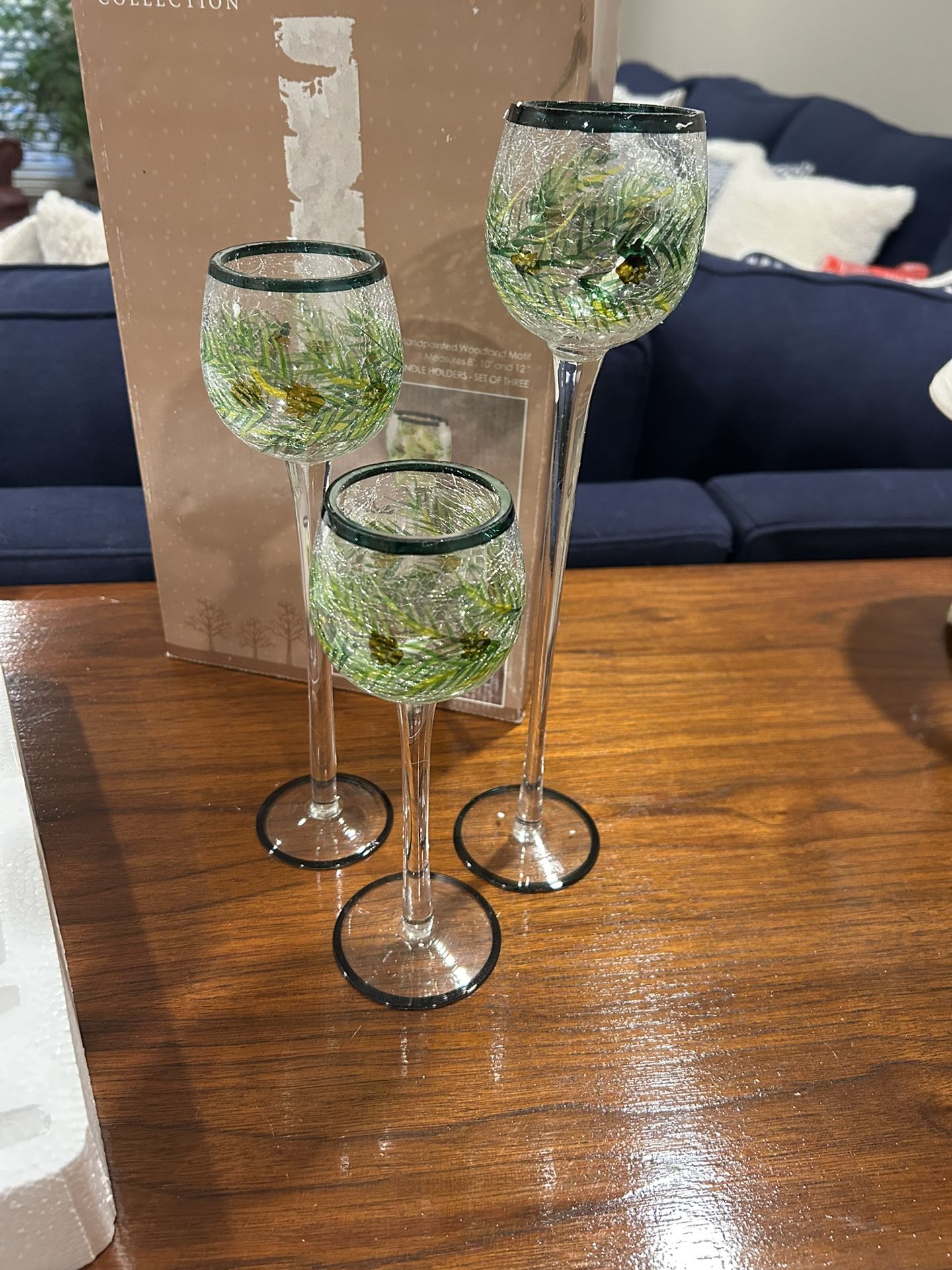 Glass Candle Holders