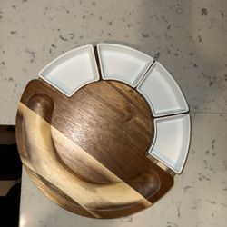 Charcuterie Board Set and Cheese Serving Platter 