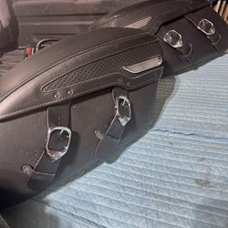 HD Road King Leather Saddle Bags