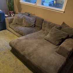 Deep Grey Sectional Couch