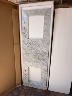 67" stone marble vanity counter top, new