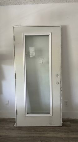 New 36x80 hurricane impact exterior door with frame