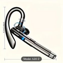 [120-Hour Noise-Cancelling Earphones] Wireless Earphones -Single Ear Business Headset Long-Lasting 120-Hour Standby, 500mAh Noise-Cancelling, Earbuds 