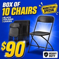 Black Plastic Chairs