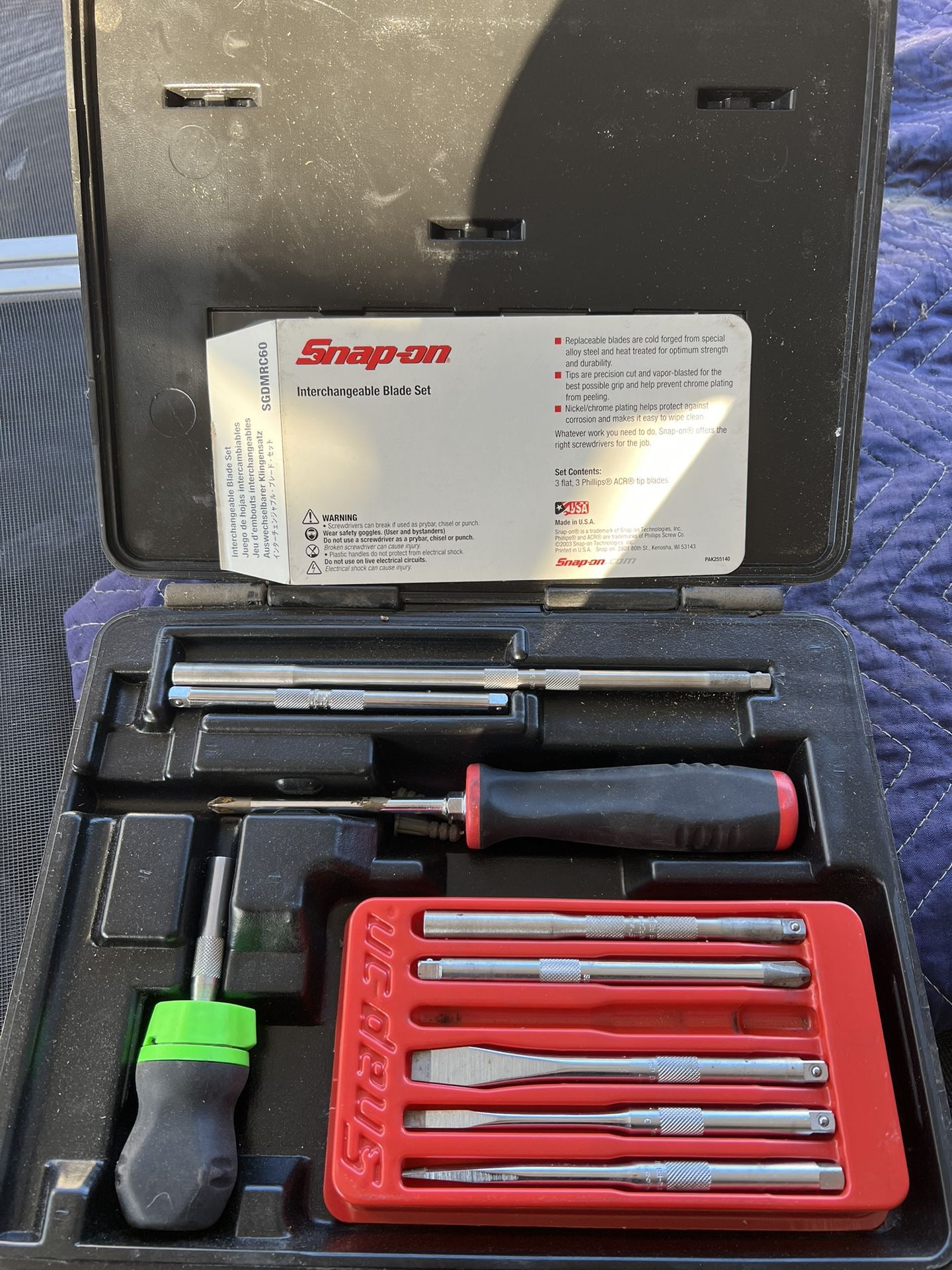 Snap-On SGDMRC60 8 Pc Ratcheting Soft Vintage-NEW! Grip Screwdriver Set