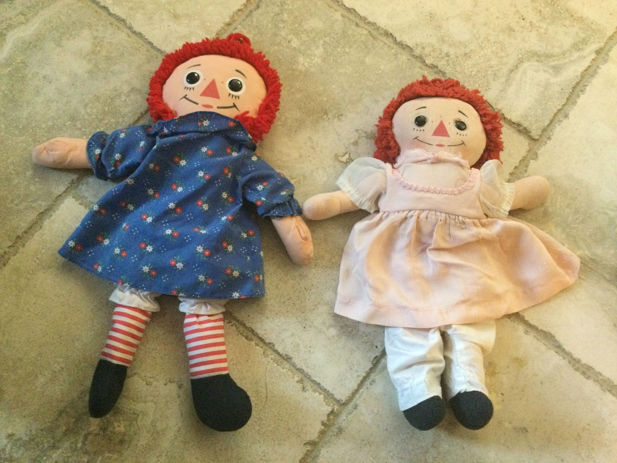 Two Collectible Raggedy Ann Dolls