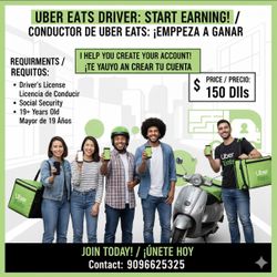 Uber Eats Driver Account