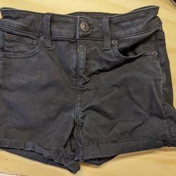 American Eagle Black Ne(X)t Level Jean Shorts