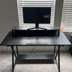Gaming Desk And Monitor