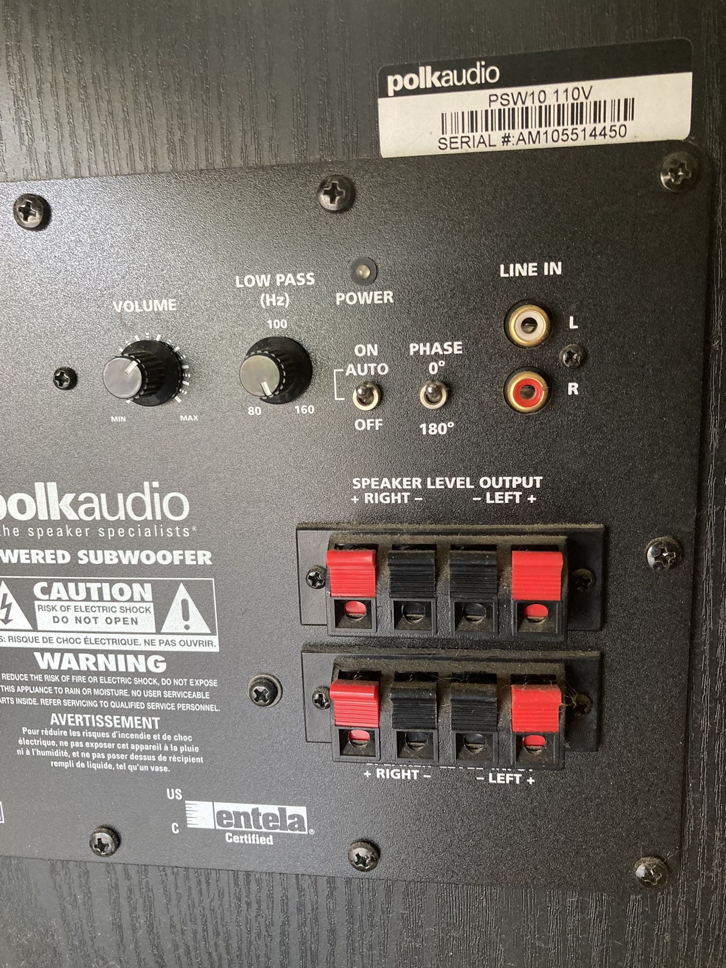 Polk psw10 Subwoofer