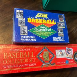 Vintage sealed MLB baseball card boxes - factory sealed