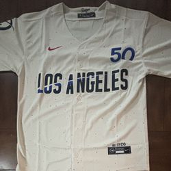 Mookie Betts Los Angeles Dodgers #50 City Connect Jersey Adult Medium 