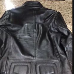 Large Diesel Leather Mens Jacket Gorgeous 