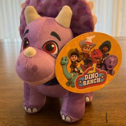 New Dino Ranch: Quack the Triceratops Plush