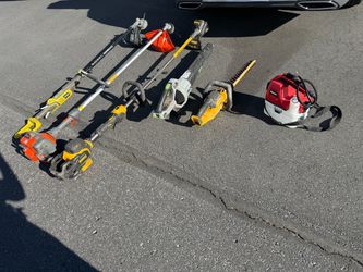Lot of Outdoor Power Tools – DeWalt, Ryobi, EGO, Honda