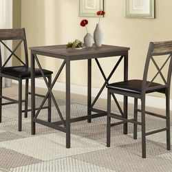 Counter Height Dining Table Set with 2 Chairs